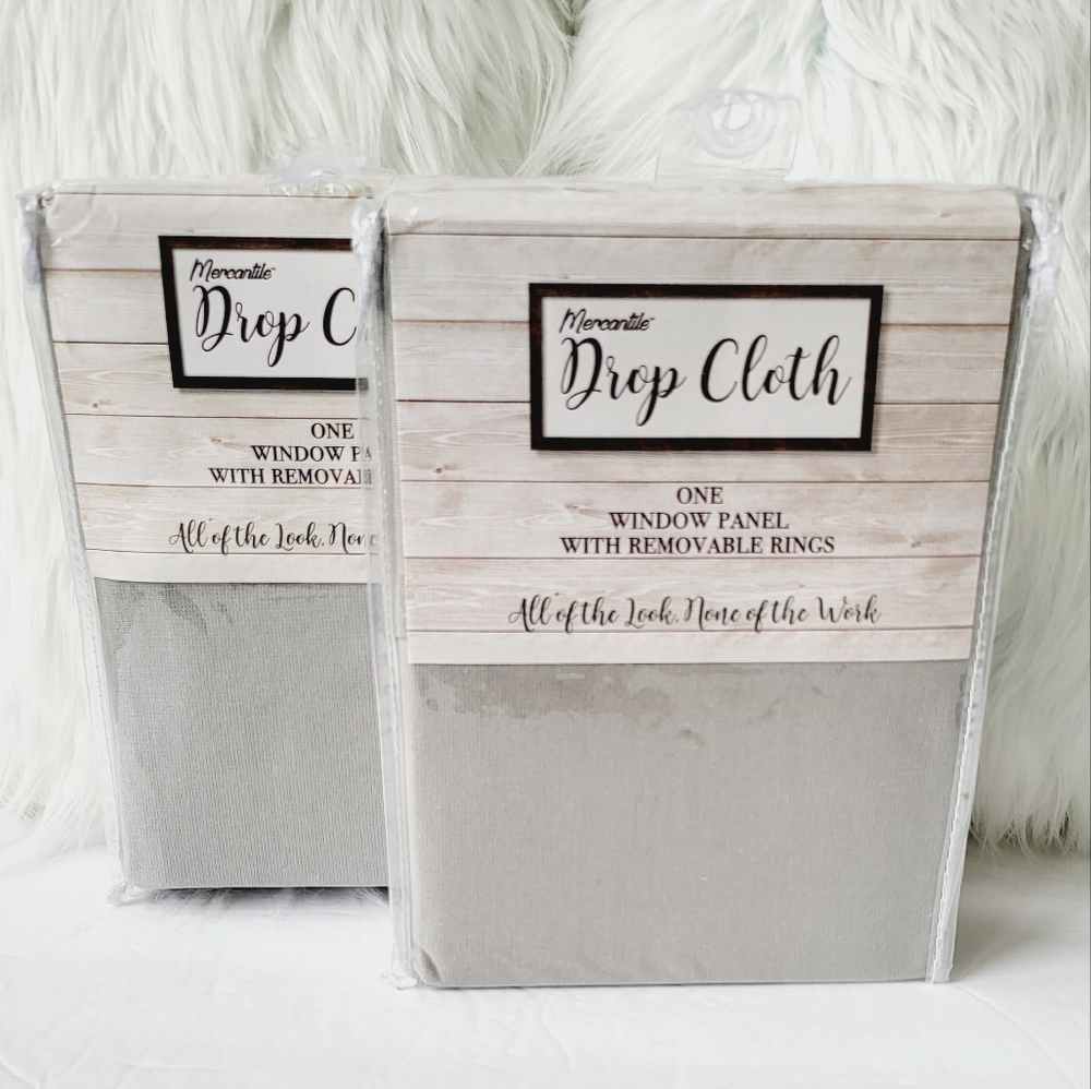 Curtain Set Of Two Mercantile Drop Cloth